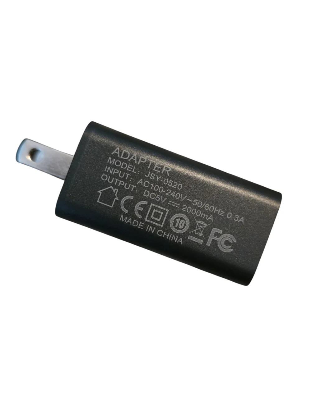 Black USB Wall Charger Adapter for Cell Phones